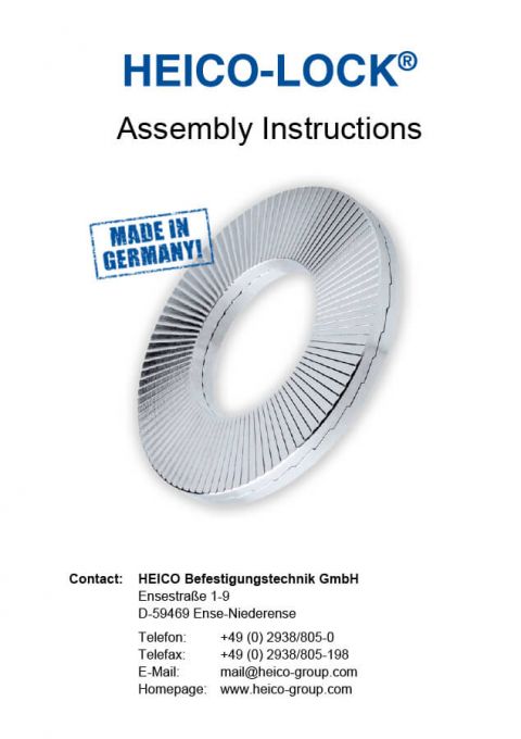 HEICO-LOCK® Instrucciones de montaje [inglés]